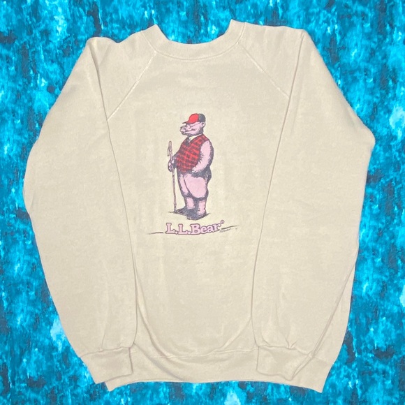 Vintage L.L Bear Sweatshirt 80s XL L.L. Bean Spoof - Picture 2 of 8